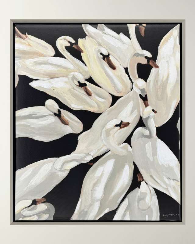 "Bevy" Framed Giclee by Haley Knighten